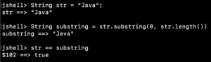 java substring end
