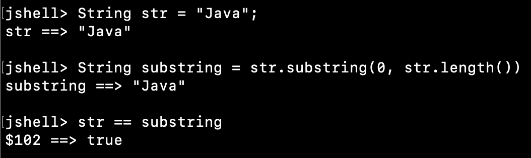 java substring method