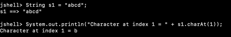 Java String charAt() Method Examples