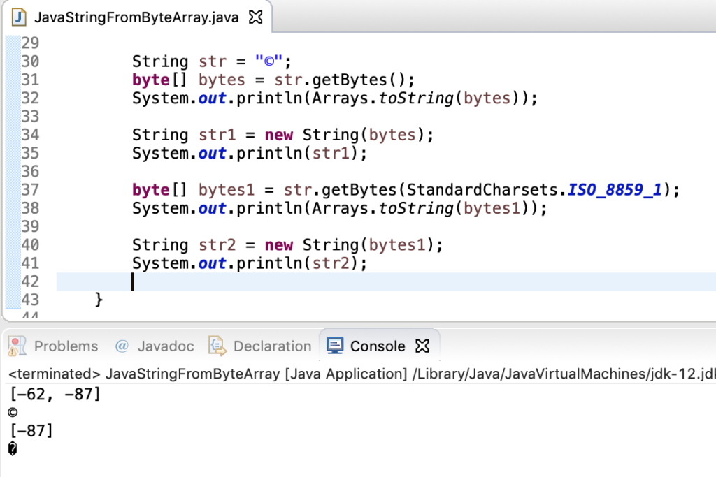 How To Convert Java String To Byte Array Byte To String